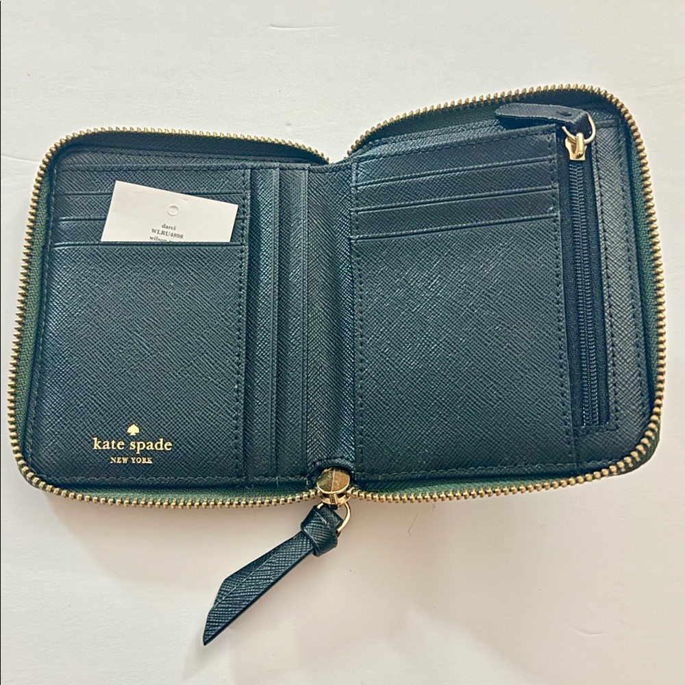 NWT Kate Spade Army Green Wallet - Picture 3 of 4